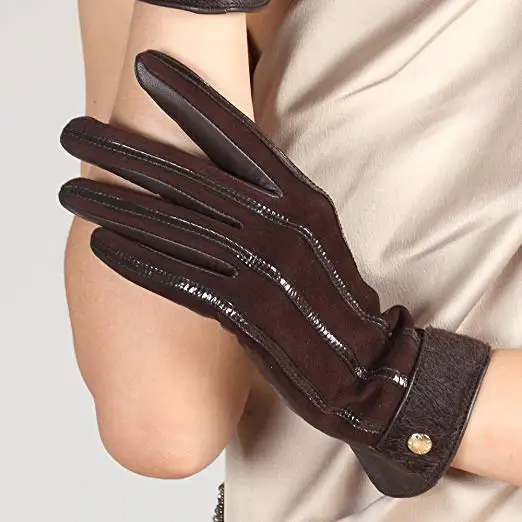 elma-women's-autumn-winter-genuine-leather-knitted-woolen-cashmere-touchscreen-gloves-sheepskin-ladies-fashion-accessories