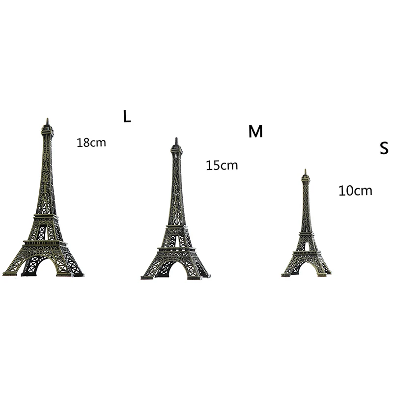 Mini Paris Eiffel Tower Model Desk Figurine Statue Crafts Souvenir Alloy