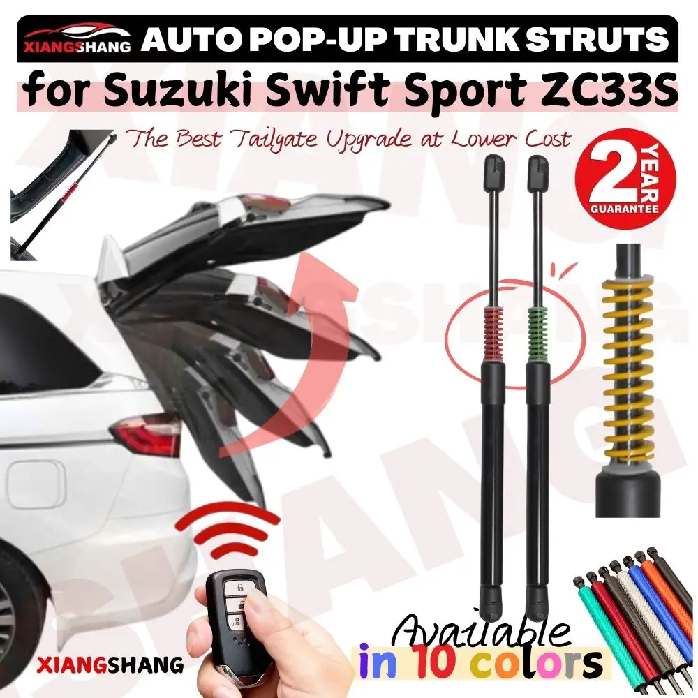 Amortisseurs de coffre à ouverture automatique pour Suzuki Swift Sport (ZC33S) 2017-2025 – Supports de levage à gaz avec ressorts pour coffre