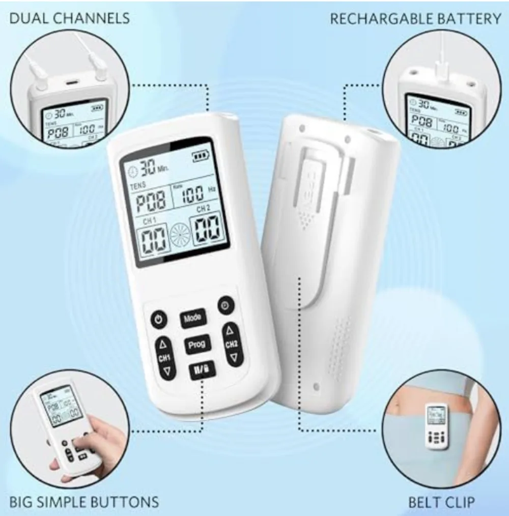 Portable Multifunctional Pulse Massager Sticking Design Whole Body Relax Electric Massage Equipment For Home Use