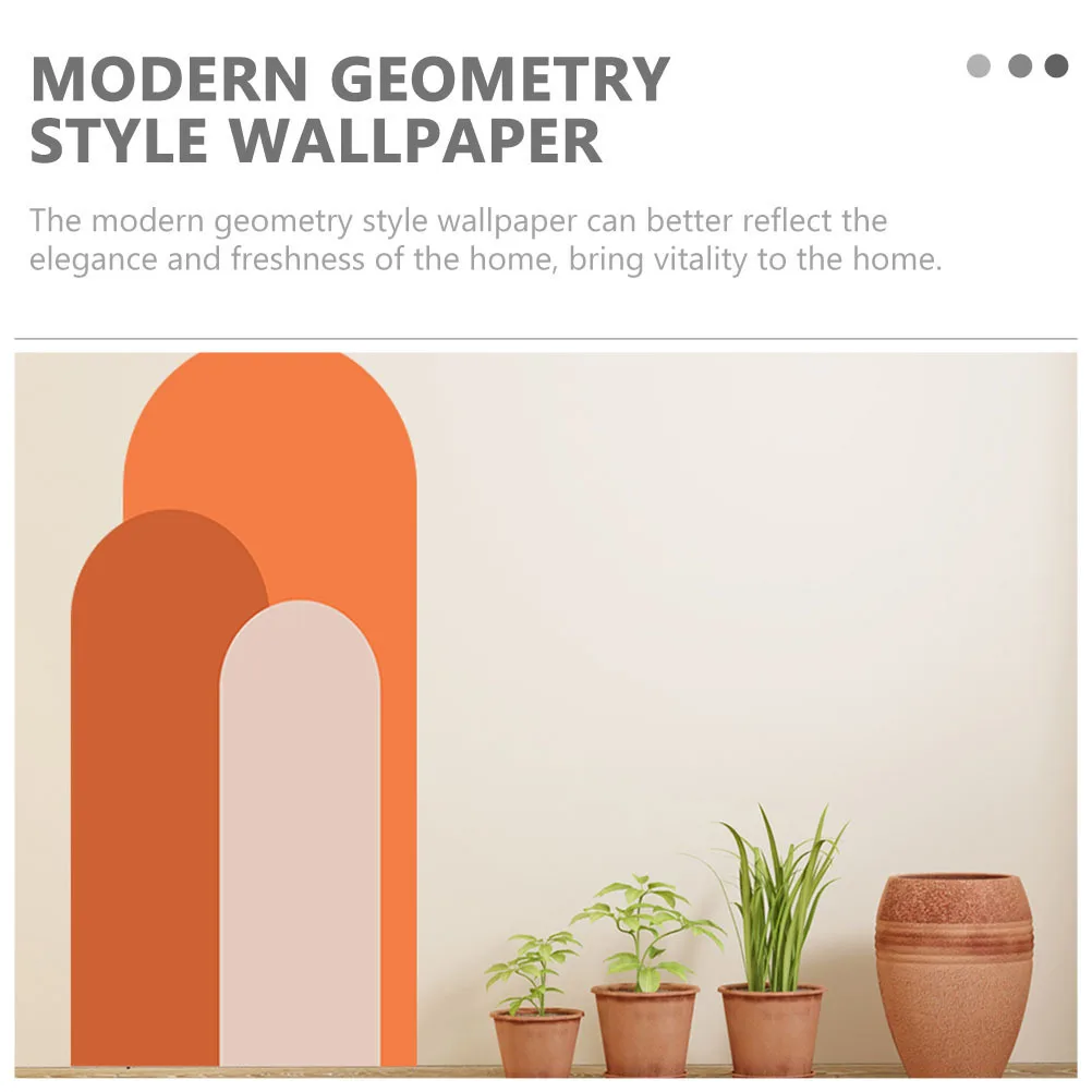 

Art Wall Sticker Geometric Design Self-Adhesive Removable Decor for Living Room Bedroom Smooth Surfaces PVC Wall Decal
