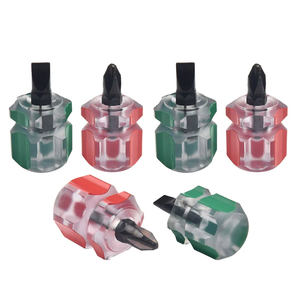 Flat Head Screwdriver Essential Screwdriver Kit for Household Repairs Flat & Cross Head Screwdrivers 6Pcs Included