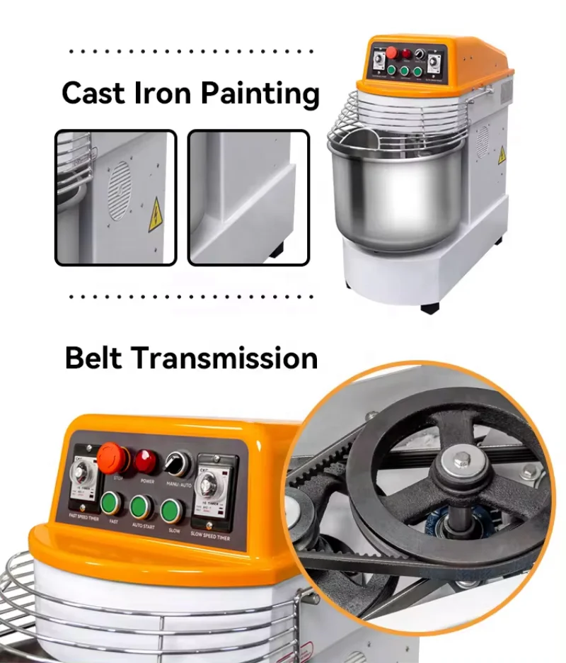 40L Commercial Large-Capacity Dual-Timer Dual-Action Dual-Speed Dough Mixer For Restaurant Use