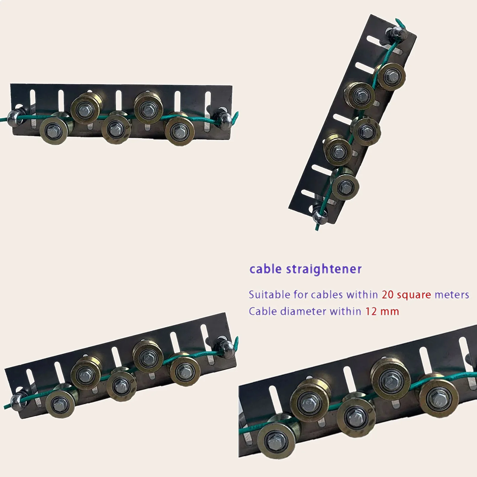 Manual Wire Straightener Cable Straightening Tool for Copper Iron Wire Conductor Large
