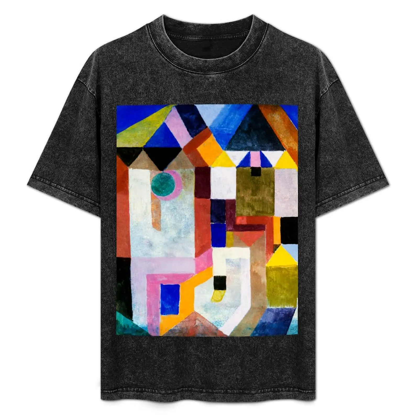 HD PAUL KLEE - Colorful Architecture T-Shirt designer shirts shirts graphic tee customs plain white t shirts men