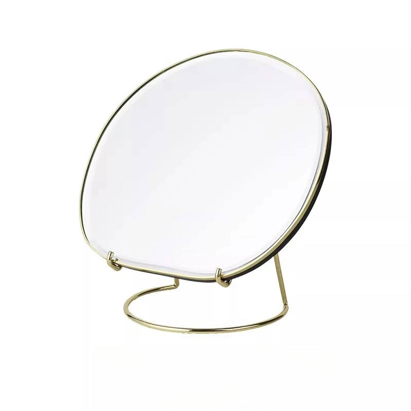desktop makeup mirror, special-shaped desktop mirror, removable household bedroom, simple and light luxury