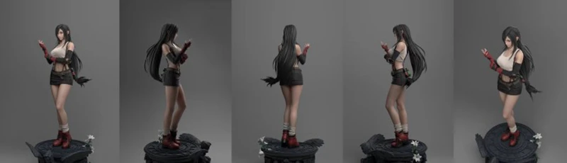 Resin Figure Kit 1/4 FFVII Di Fa Tifa (No base) Anime Unpainted Garage Resin Kit Model GK