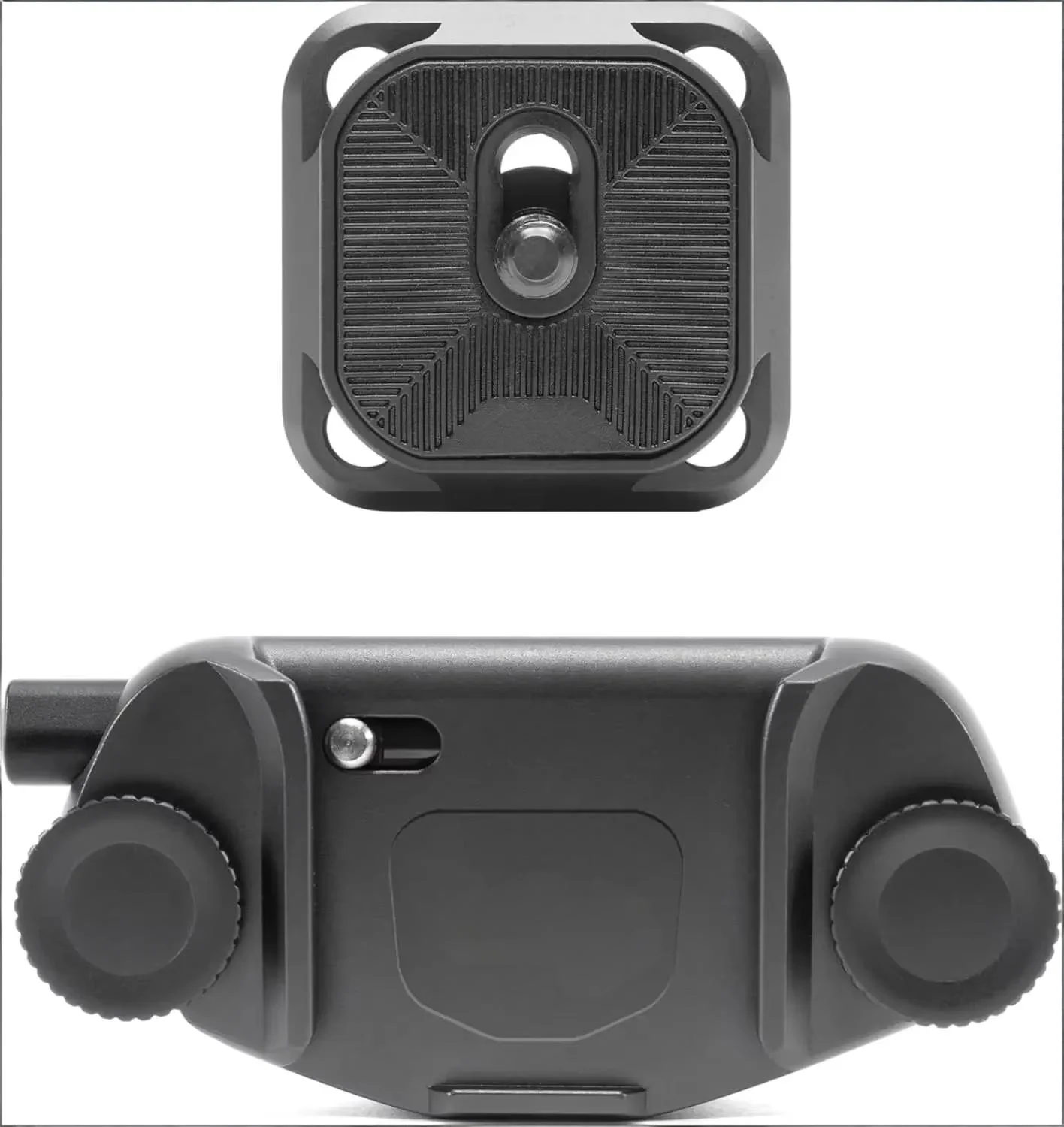 Clip per fotocamera di acquisizione V3, nera con piastra, contiene DSLR, corpi compatti e dotati di scatto, sicuro, stabile e accessibile