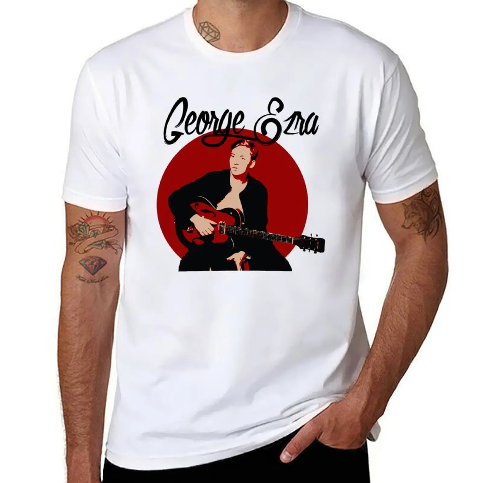 

George Ezra Music T-Shirt cotton tshirt 100% t shirts designer T-Shirt