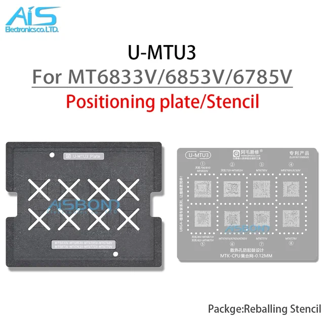 Szablon BGA Reballing RAM CPU do MT6833V MT6853V MT6785V MT6768V MT6769V MT6873V MT6875V MT6761V 6762V MT6771V MT6779V