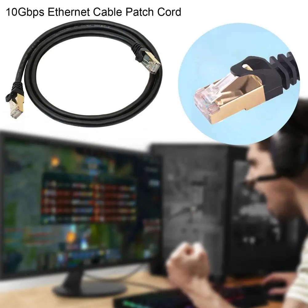 Ethernet Cable Lightweight Driver-free Wide Compatibility RJ45 Cat8 Lan Ultra Slim Cable Lan Cable Network Transmission