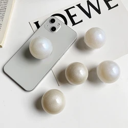 Luxury Pearl Moblie Phone Holder Stand Extender Grip Foldable Support Phone Bracket Ring Finger for IPhone Samsung Universal