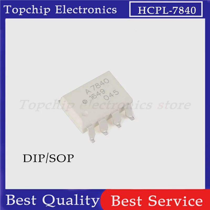 10pcs HCPL-7840 SOP-8 DIP-8  HCPL7840  A7840 SOP HCPL-7840-500E photoelectric coupler