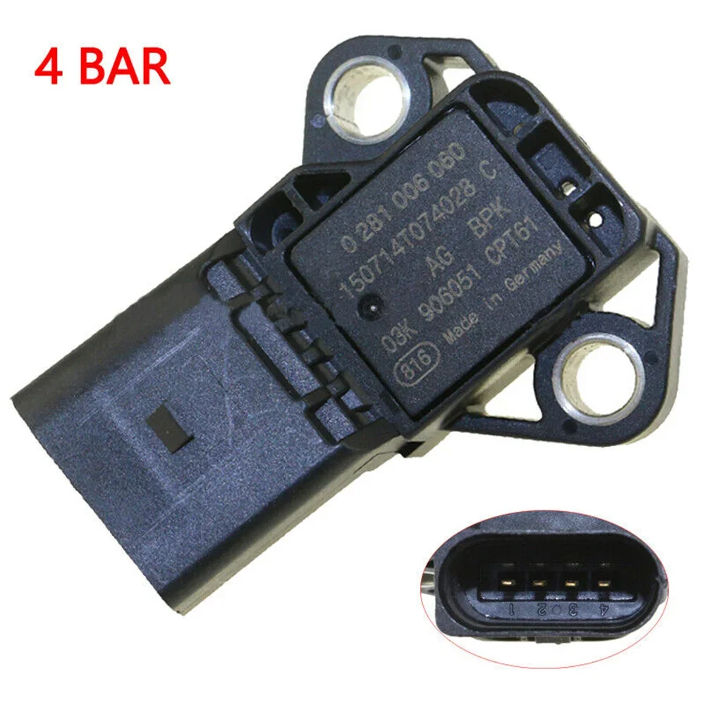 

10pcs 0281006059 Intake Manifold Boost Pressure MAP Sensor Drucksensor For VW Audi SEAT SKODA 1.4 2.0 TDI 03K906051