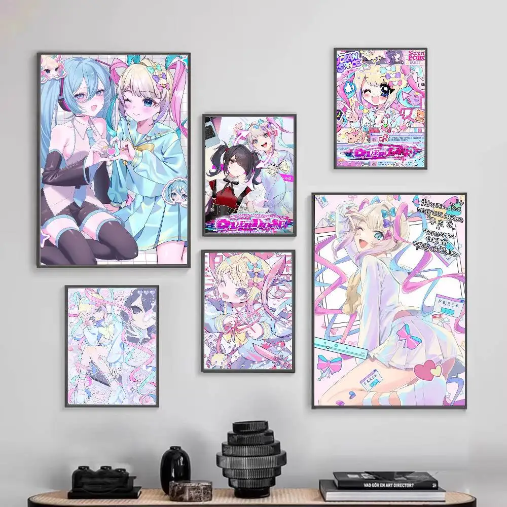 Anime Needys Girl Poster HD Self Adhesive Waterproof Wall Art Ideal for Home Office Dorm Gift