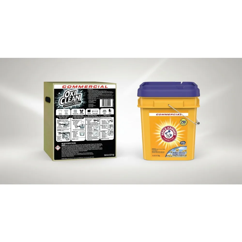 

Powerful Stain Remover & Laundry Detergent Bundle - 48 lbs Total for Tough Stains & Bright Clothes