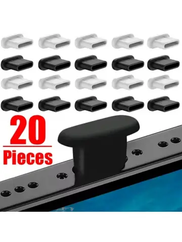 Silicone Dust Plugs Type C Charging Port Protector Stopper Cap Cover for Iphone 16 15 Pro Max 16 15 Plus Samsung Anti-Dust Plug