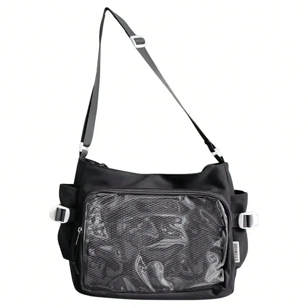 

Women Bag Y2K PVC Canvas Tote Bag Harajuku Japanese Style Shoulder Bag Large Capacity Handbag