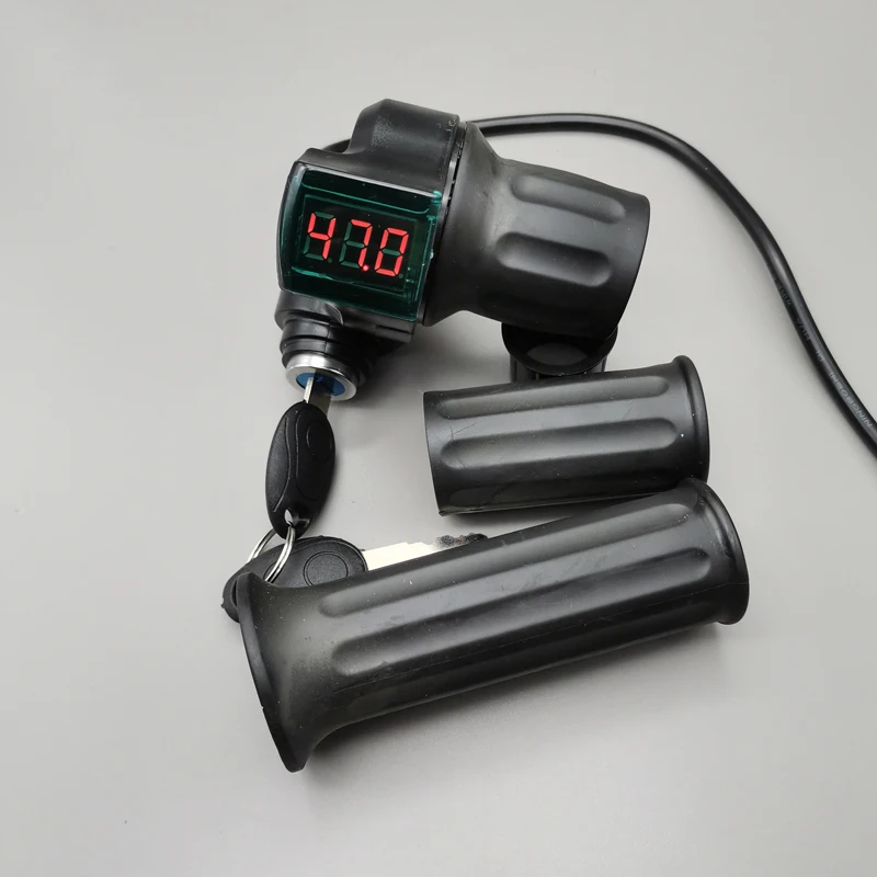 12V-84V split half throttle Electric bicycle throttle valve Electric bicycle scooter voltage display throttle