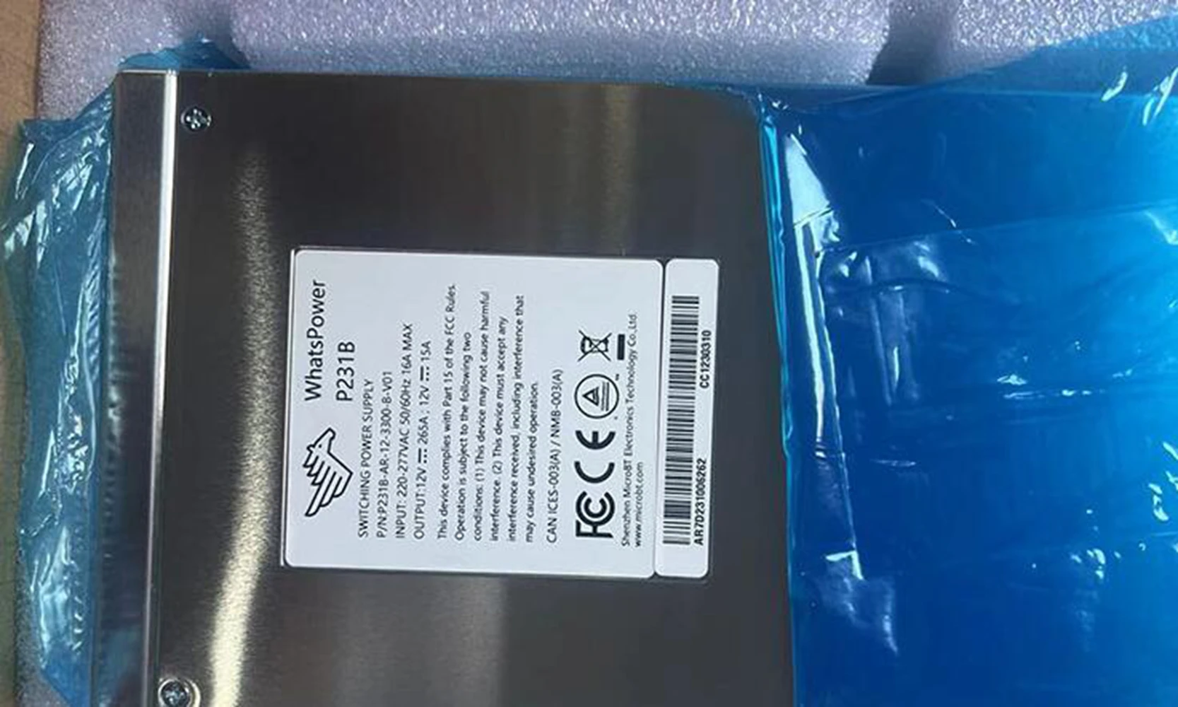 Whatsminer P231B Switching Power Supply ชุดสําหรับ M20, M30, M30S, M30S +, M30S ++, M31S, M32, M50, M60, M60S เปลี่ยน PSU หน่วย
