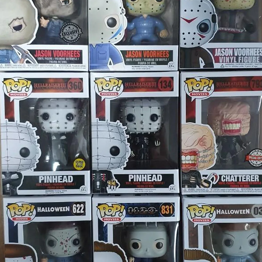 Funkos de Filmes de Terror Chatterer # 793 Hellraiser Pinhead # 134 # Bonecos de Vinil 360 Pops, Figuras de Ação, Presentes para Crianças