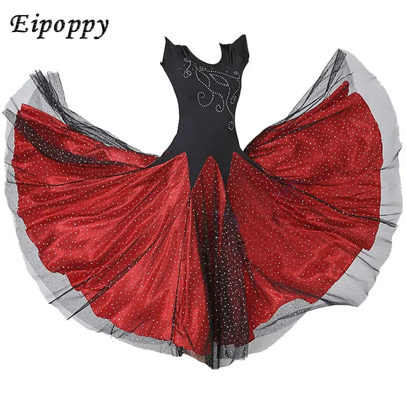 Moderne moderne Tanz kleid langen Rock großen Swing Rock Walzer Tanz Square Dance Kleidung