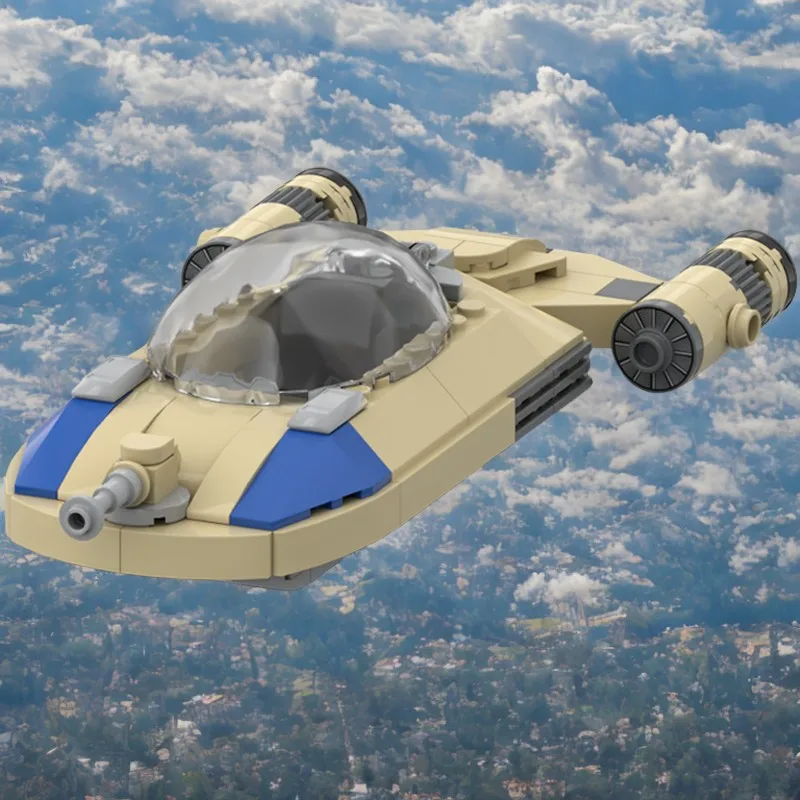 

199-Piece Light Rebel Combat Speeder Model, Single Pilot and Gunner Design, Ideal for Adult Builders