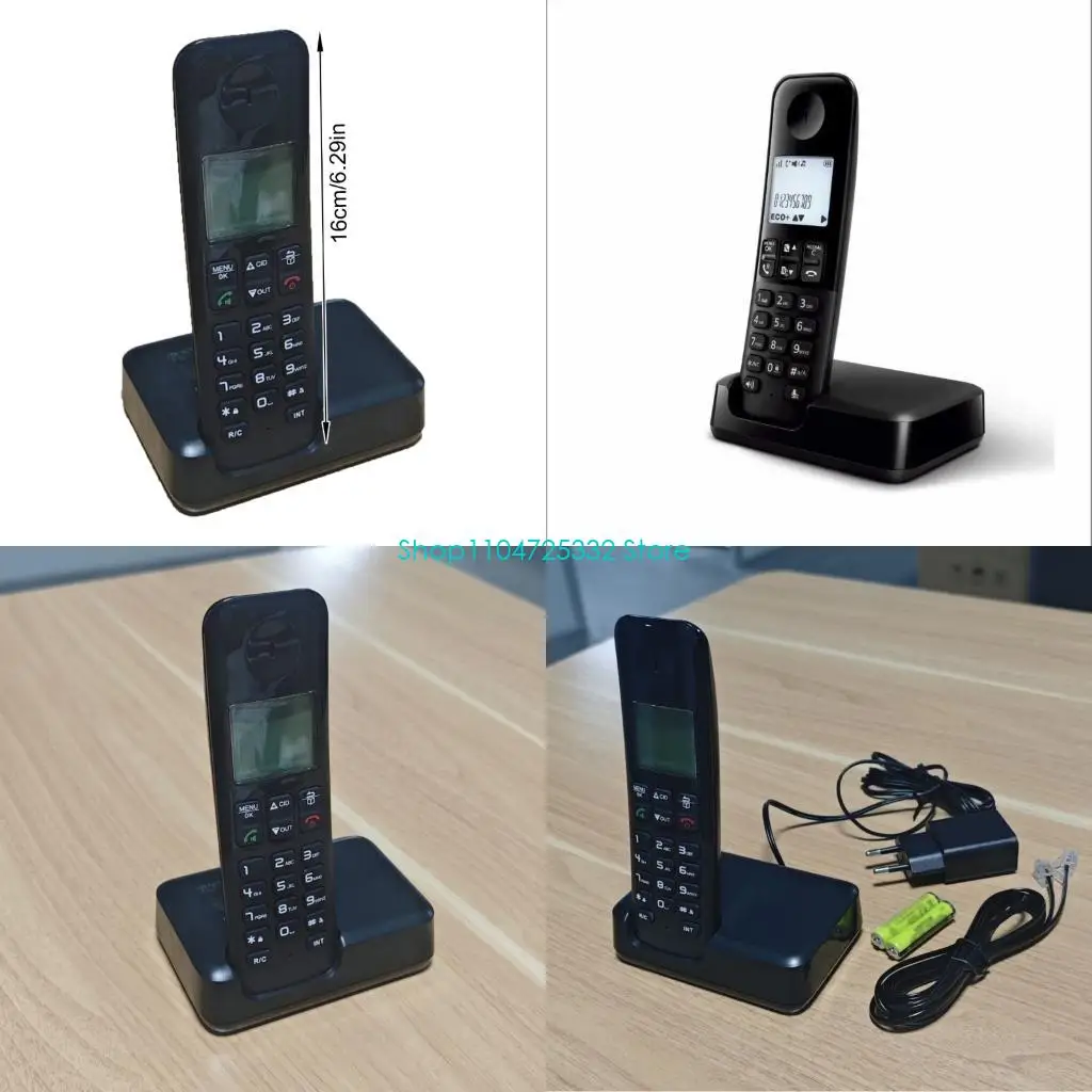 P5EA High Definition Cordless Telephone System Mother Child Unit European Standard Port Shockproof ABS Construction