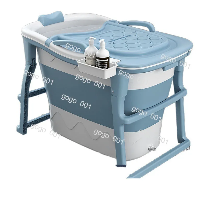 

Extra Tall Foldable Full Body Bathtub for Adults & Kids, Space Saving Design for Small Apartment Home Use