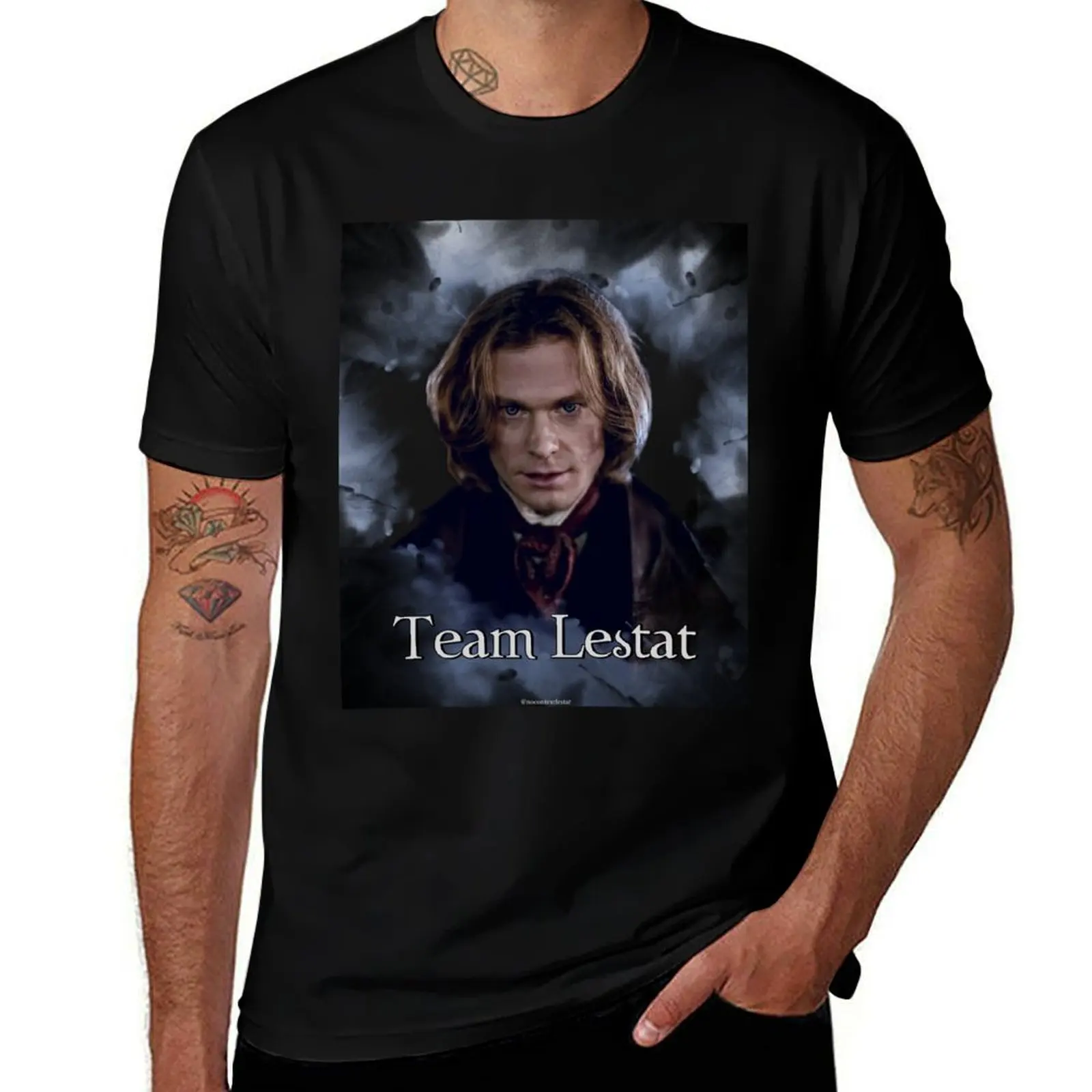 

Team Lestat - футболка Twilight, хлопковая футболка, мужские футболки из 100% г для мужчин