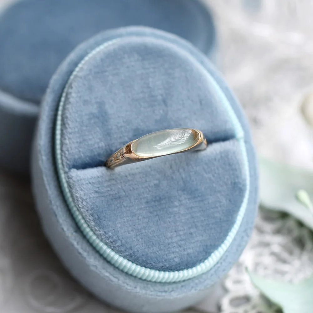 

Кольца из стерлингового серебра 925 пробы для женщин, свадебные аксессуары, кольцо из натурального пренита, позолоченное кольцо 18 карат, модные ювелирные изделия из бижутерии RI011