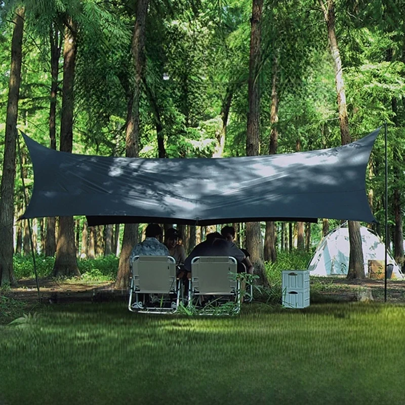 outdoor-portable-black-glue-tent-canopy-camping-sun-protection-uv-silver-screen-cloth-picnic-shelter-tent-precise-camping
