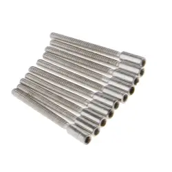 10 Pcs Stem Extensions Extenders Repair for Stems 0.9mm Threads Equipments Repair Watch Movement Crown Stems Threads Watchmaker