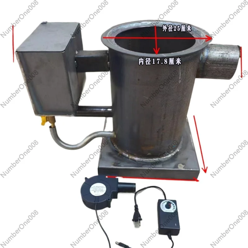 Waste Oil Burning Heater, Hot Air Stove for Shop Garage Greenhouse, Waste Engine Oil Heating Furnace for Home Workshop