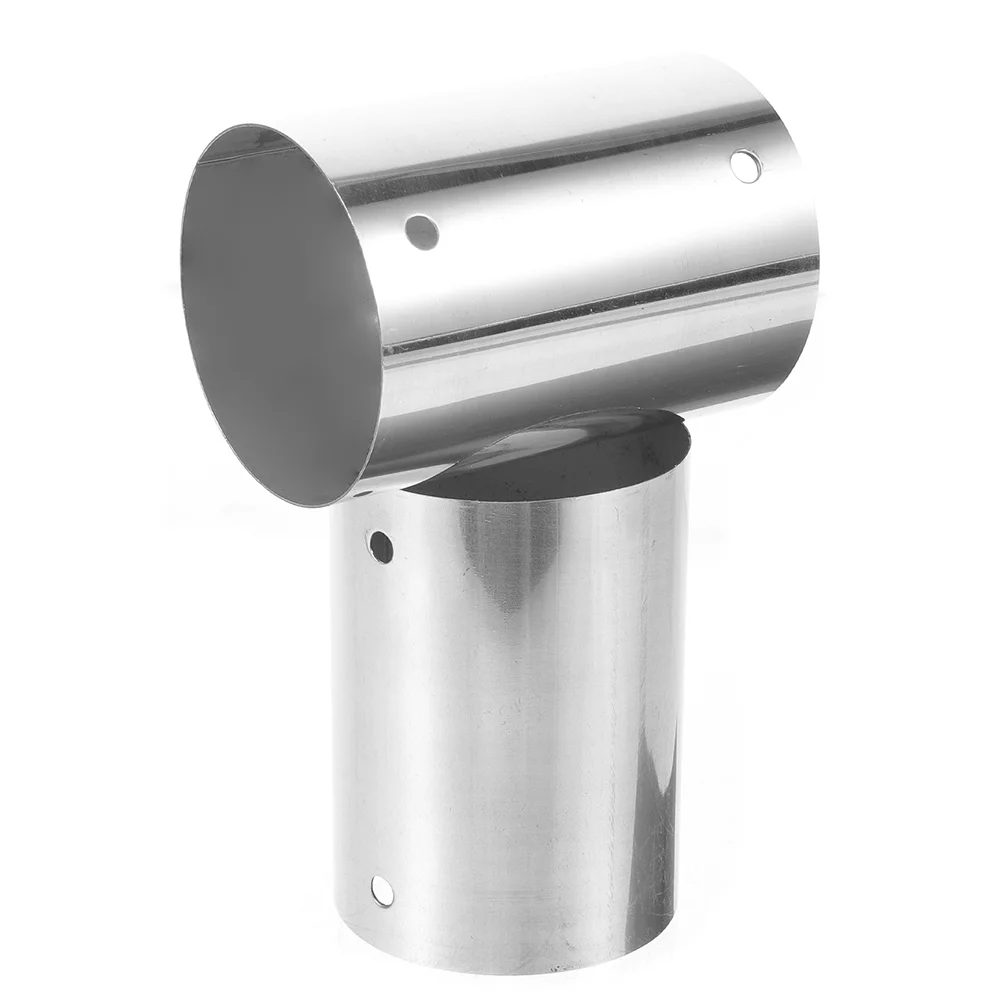 2 Pcs Grab Rail Handrail Connector for Tubing Stairs Accessories 700X450X450CM Round Tube Fitting Deck