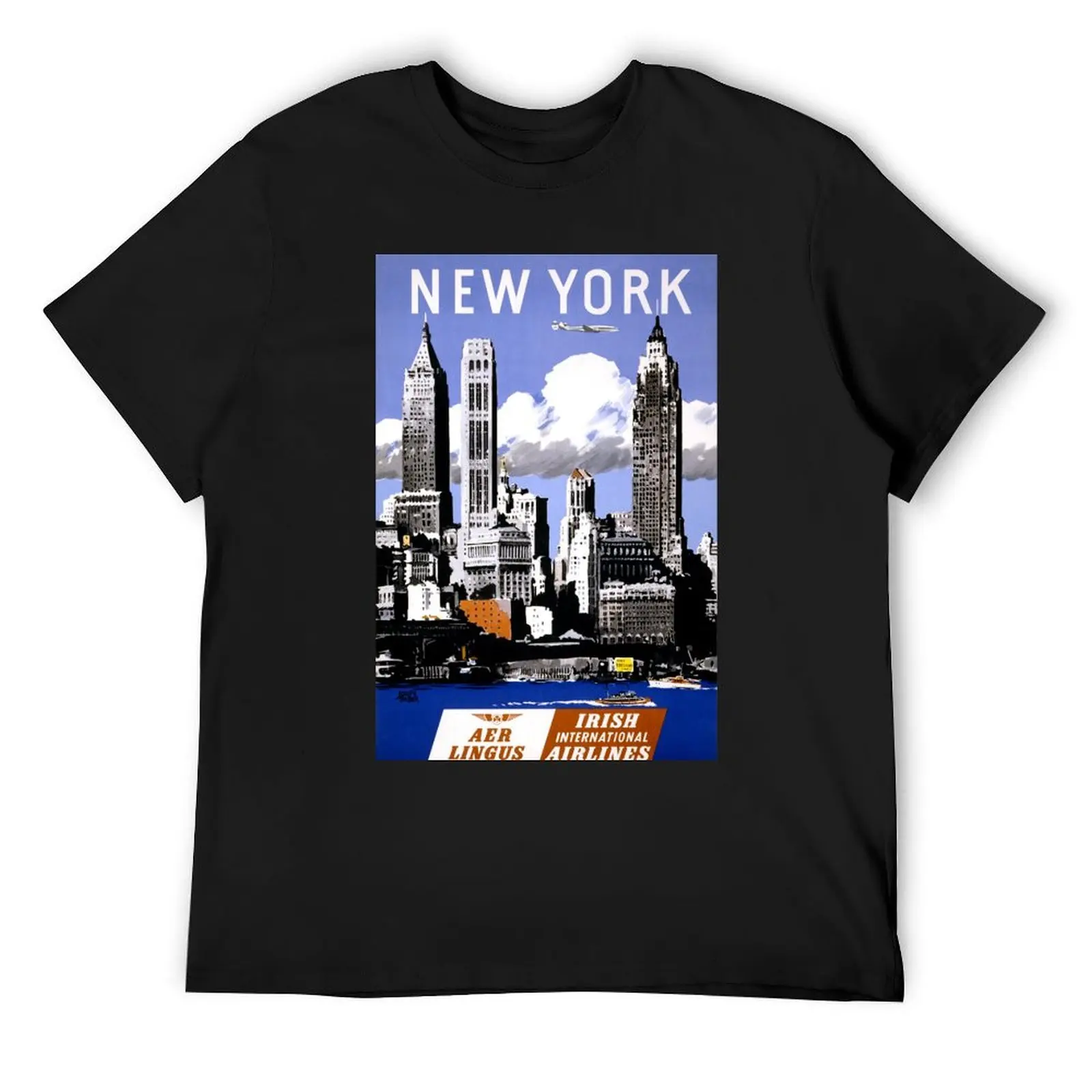 

Нью-Йорк, США, винтажная футболка с туристическим плакатом, забавные футболки с мемми, футболки с рисунком, эстетичная одежда, тяжелая мужская одежда