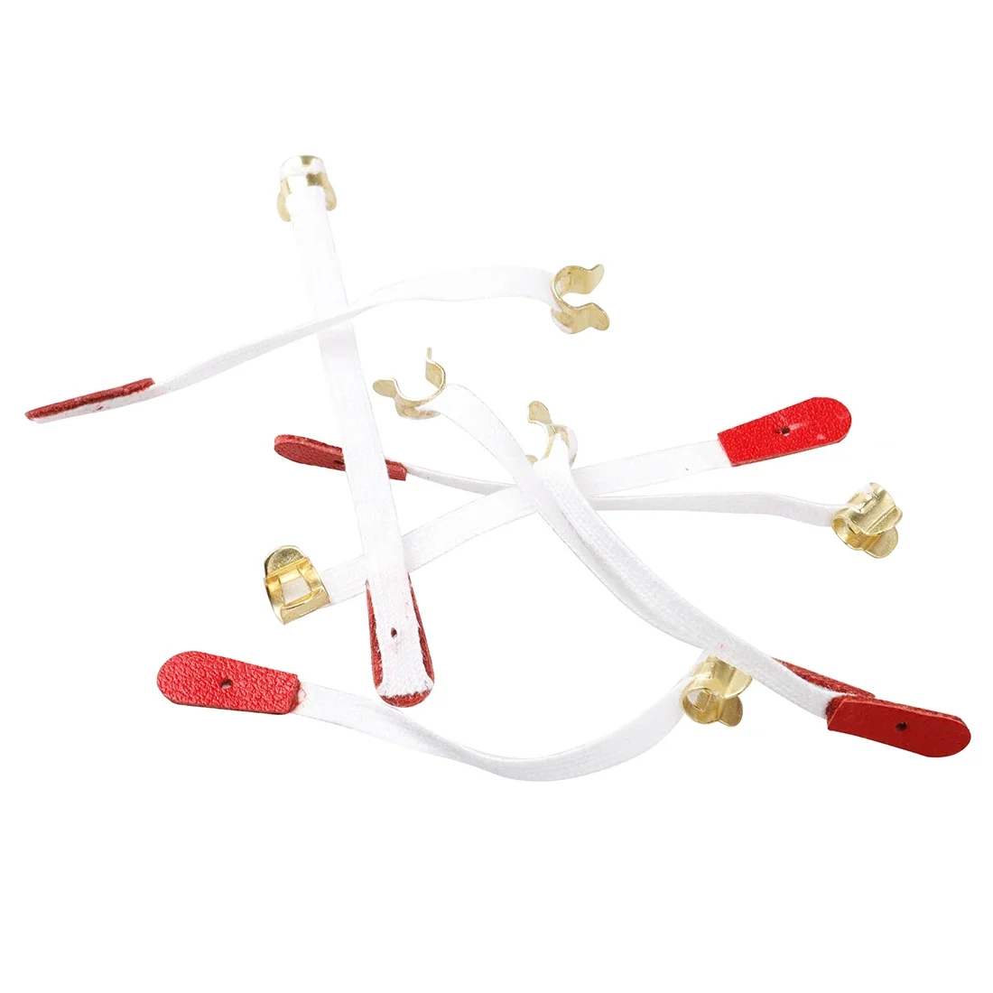 50Pcs Piano Bridle Strap Middle Bridle Tape Metal Buckle Durable Army Drawstring Belt for Piano Replacement Accessories Parts
