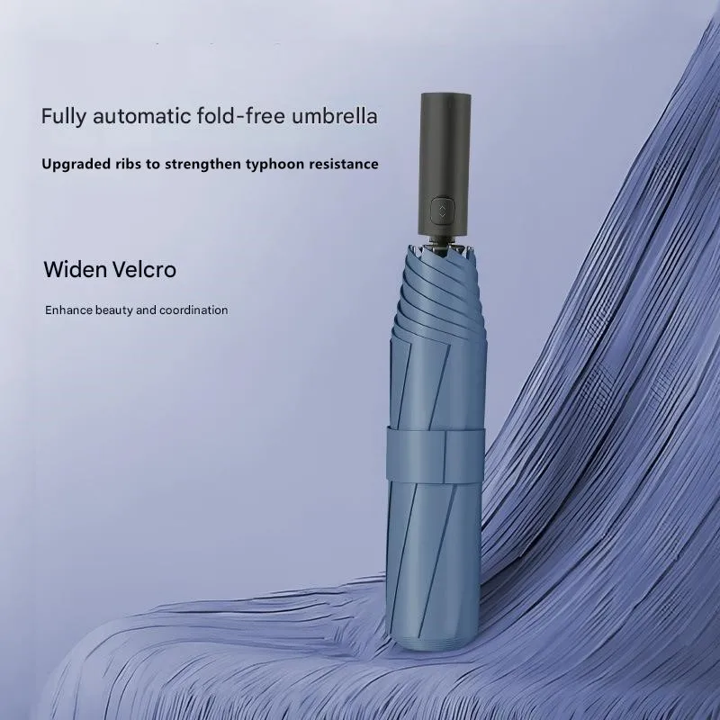 مظلة شمسية أوتوماتيكية بالكامل رقعة الذاكرة مظلة خالية من الطي كبيرة سميكة معززة متينة قابلة للطي مظلة مثبتة على السيارة