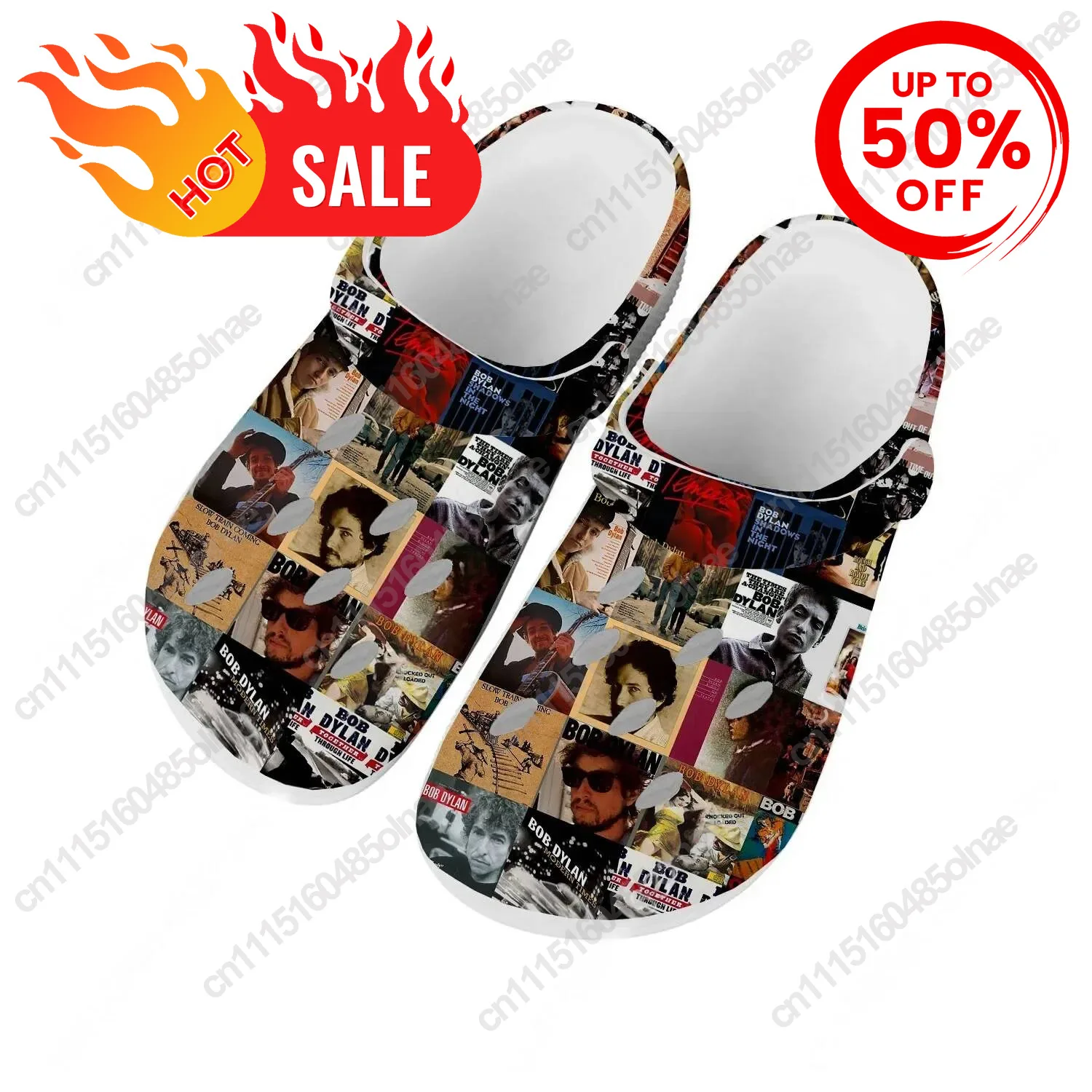 Bob Dylan Water Shoes Men Women Teenager Non-Slip Comfortable Home Garden Clogs Custom Sandals Beach Breathable Hole Slippers