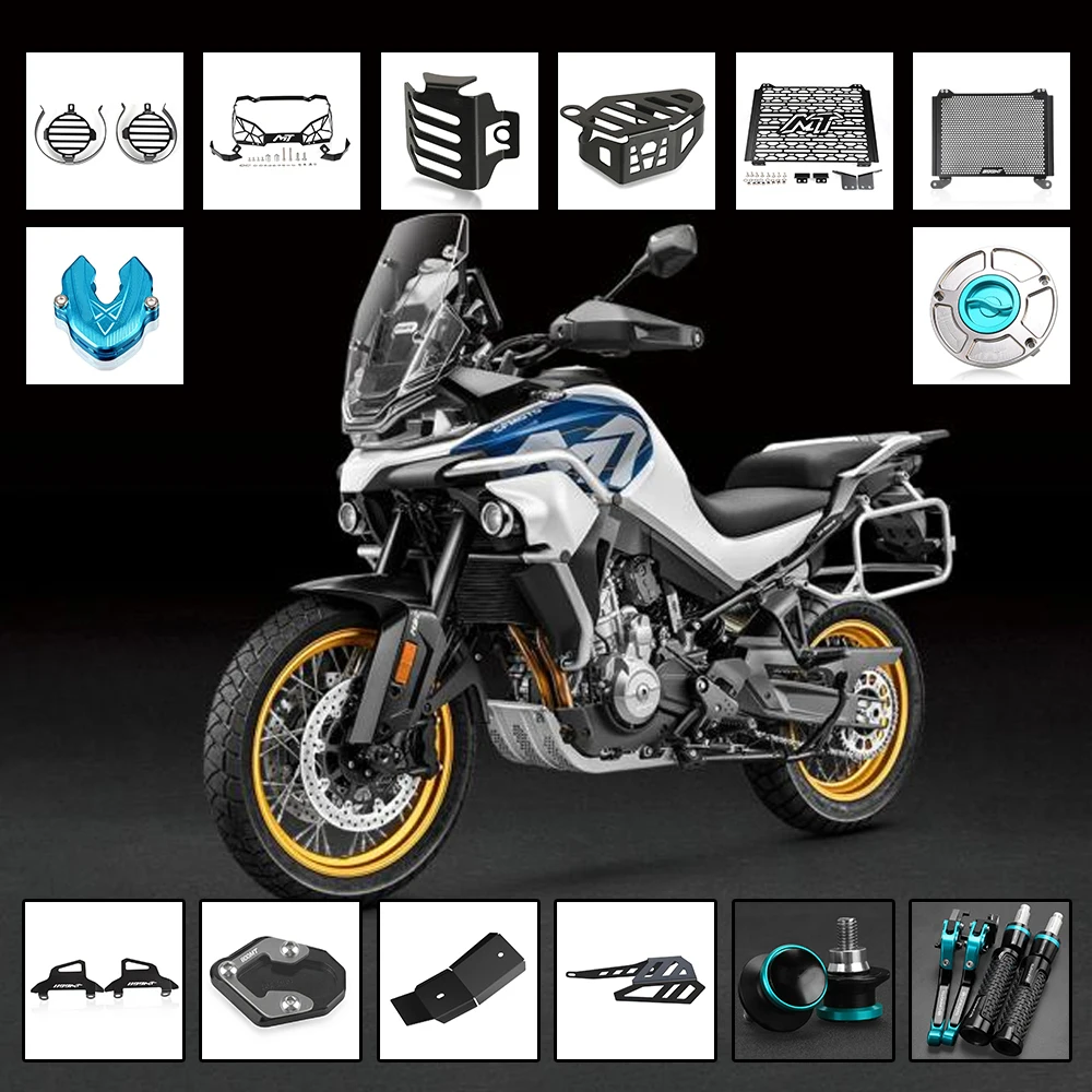 

Motorcycle 800mt Accessories Headlight Protector Cover Grill & Foglight lamp cover For CFMOTO 800MT 800 MT N39° 2021 2022 2023