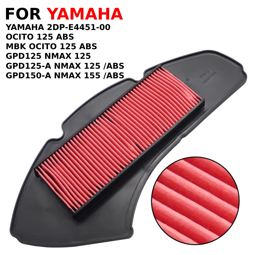 

Motorcycle Parts Air Filter Sponge Cleaner Cap For YAMAHA MBK OCITO 125 ABS GPD125 GPD125-A GPD150-A NMAX 125 155 2DP-E4451-00