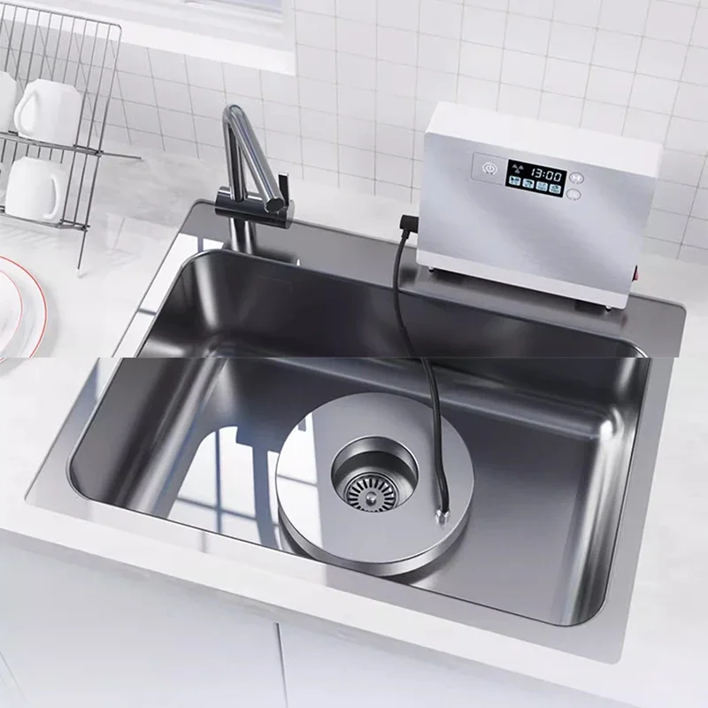 Ultrasonic Dishwasher Sink Independent External Installation-free Household Desktop Automatic Small Vegetable Washing