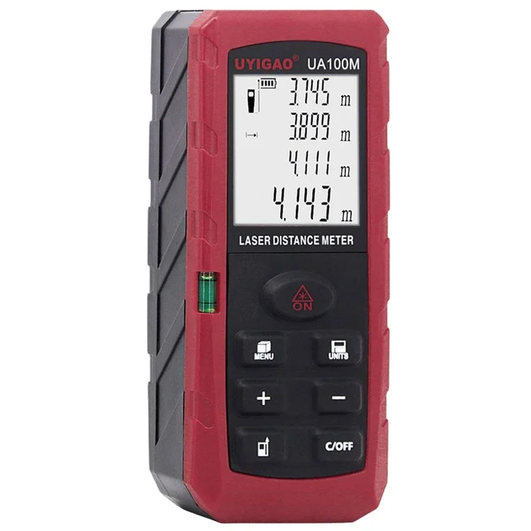 

Measure 40M 60M 80M 100M Laser Distance Meter Portable Mute Laser Level with Electronic Bubble Levels Rangefinder