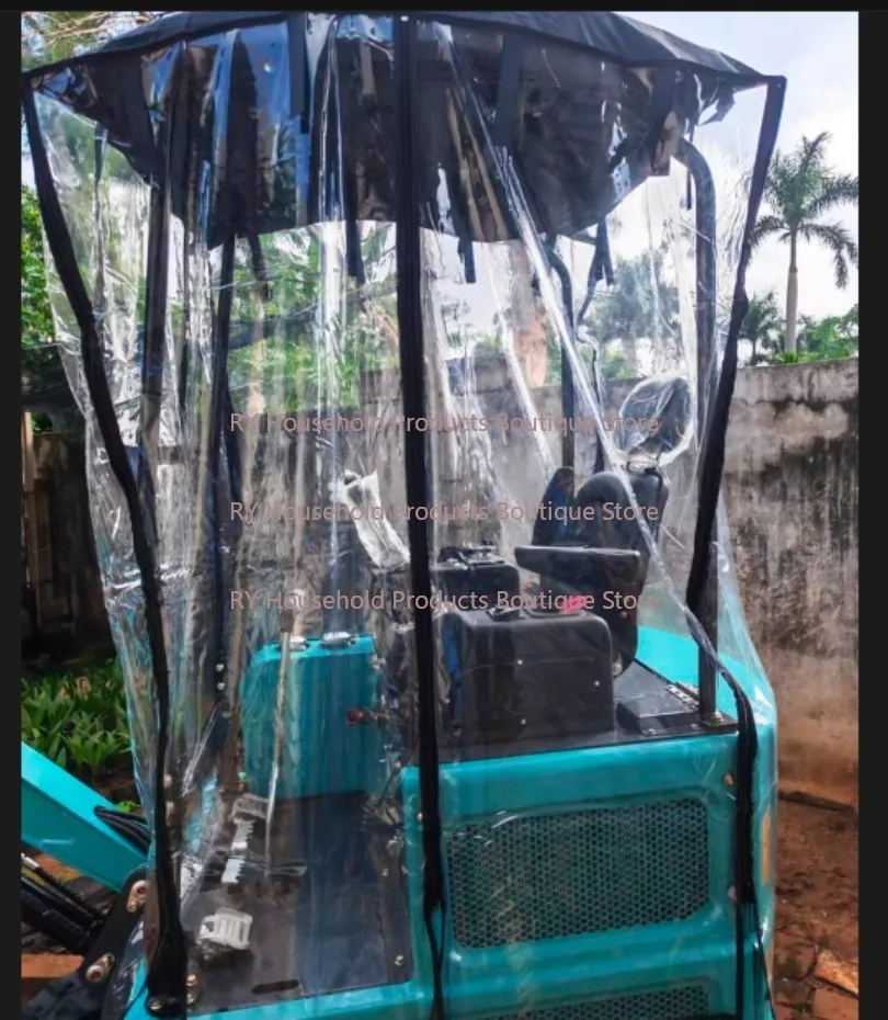 Fit For Yanmar 17 27 Mini Excavator Car Cover Warm Awning Thickened Pvc Windproof  with window
