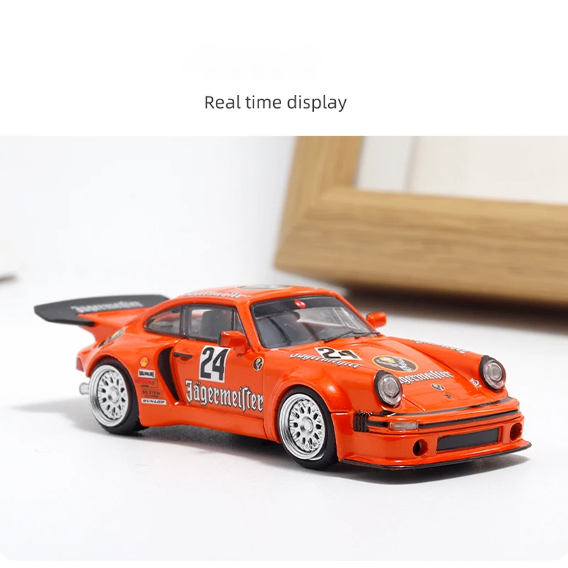 Diecast 1:64 Scale Porsche KS-R 911 Carrera RSR 3.0 Simulation Alloy Car Model Static Display Collectible Toy Gift Souvenir