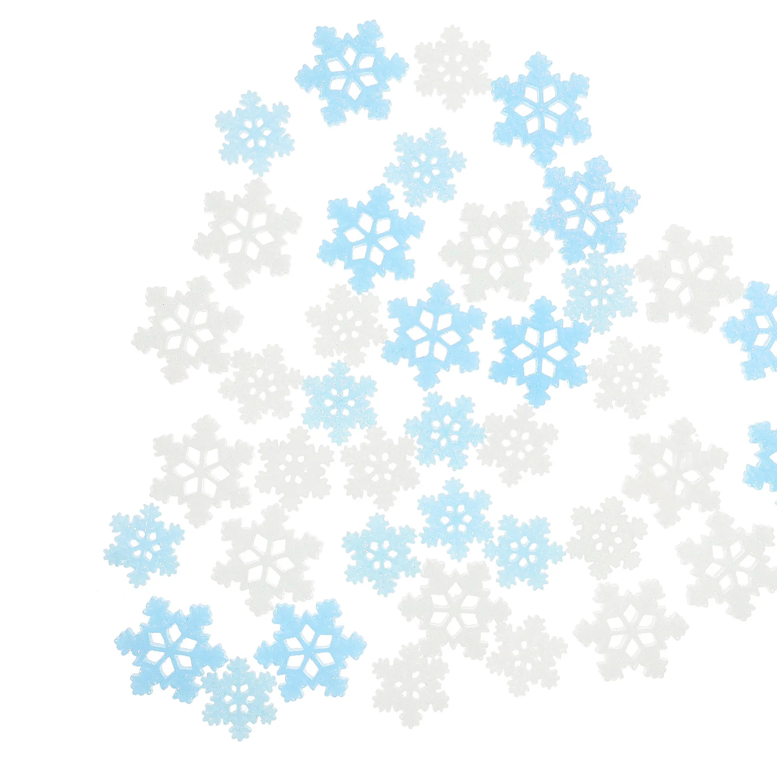 

80Pcs Decorative Resin Xmas Snowflake Charms Multi-Function DIY Phone Case Flatback Supplies Resin Charms