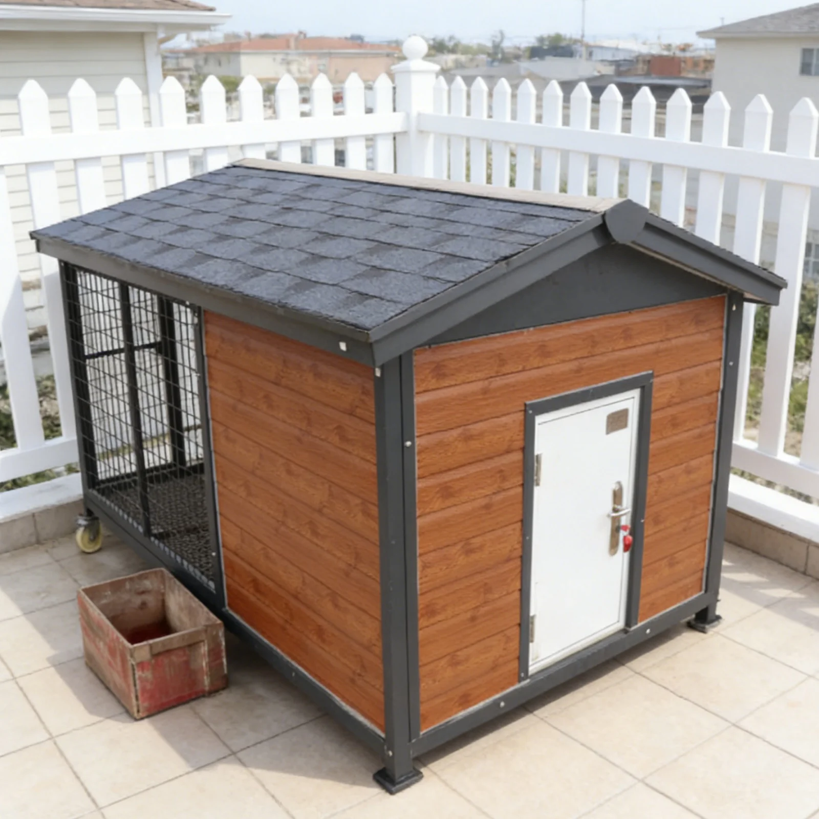 Tudor Style Half-Timber Outdoor Cat House - Decorative Framing For Character Property Gardens