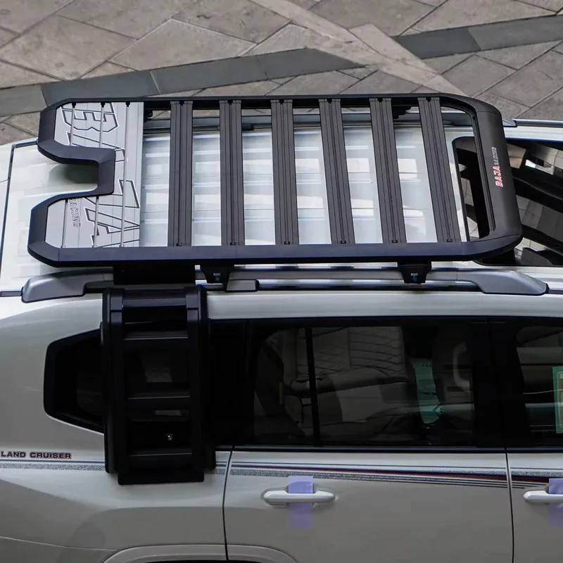 

Для LAND CRUISER 300 LC300: Высококачественный багажник на крышу YUHANG, платформа на крышу, боковая лестница