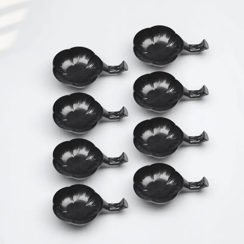 12Pcs Plastic Ink Dishes Sturdy Calligraphy Brush Holders Multipurpose Ink Trays for Desktop Studio Art Room Office