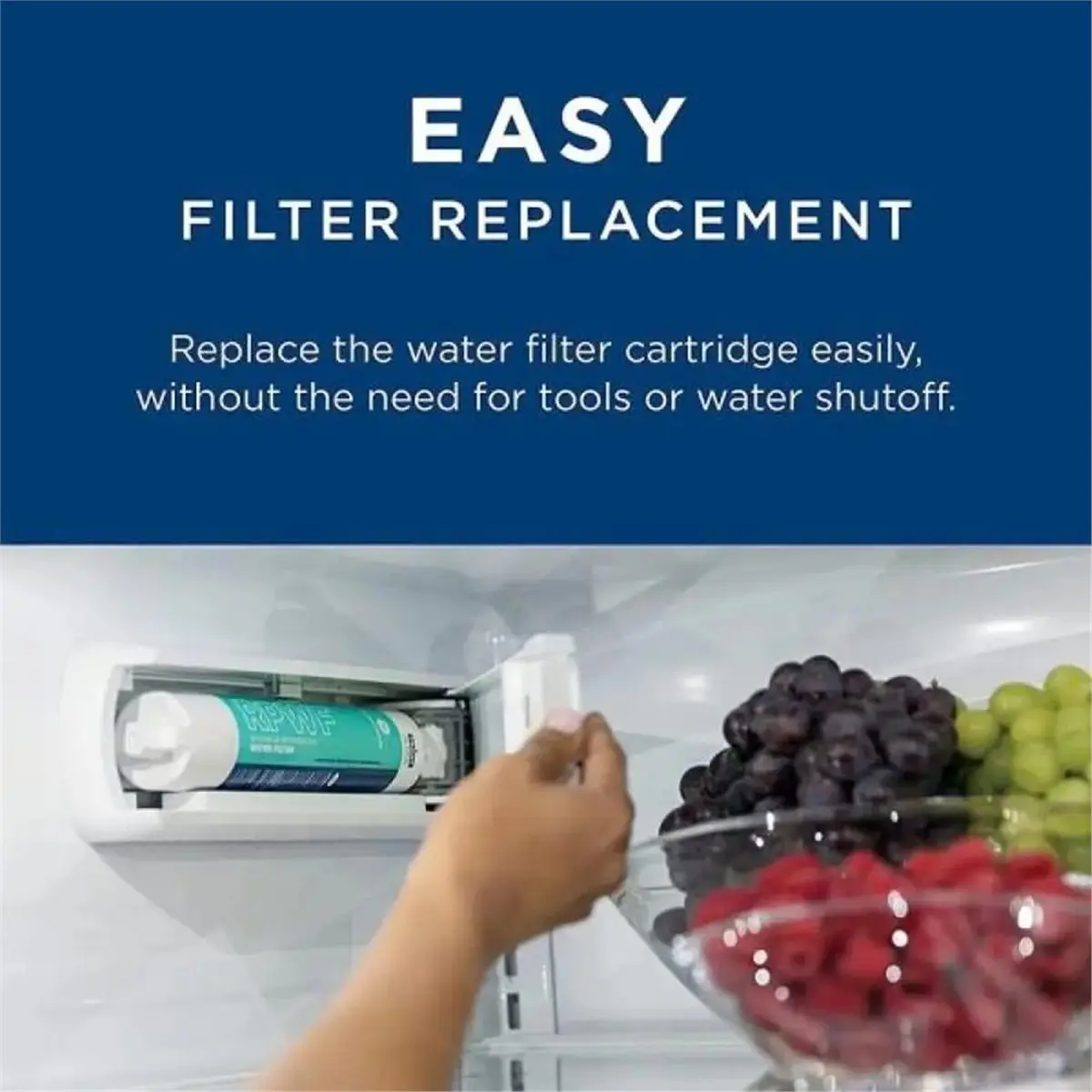 Big Discount Refrigerator Water Filter Replacement, for RPWFE/PFE/GFE Series, NSF Certified, Easy Install, 6-Month Lifespan 1pcs